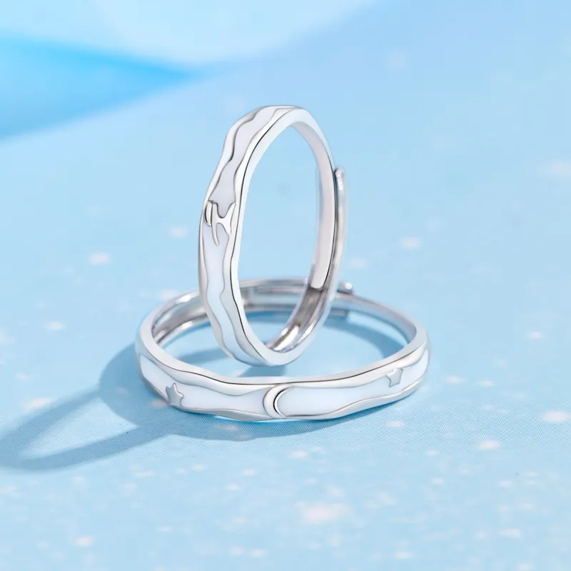 MOLADY 999 Fine Silver Rings Unisex-2