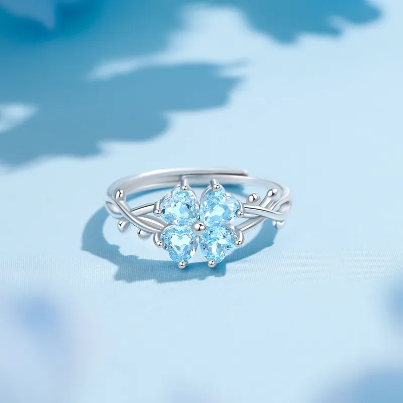 MOLADY S925 Silver Ring Girl Women's-7