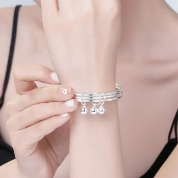 MOLADY 999 Fine Silver Sterling Silver Bracelets Women's
