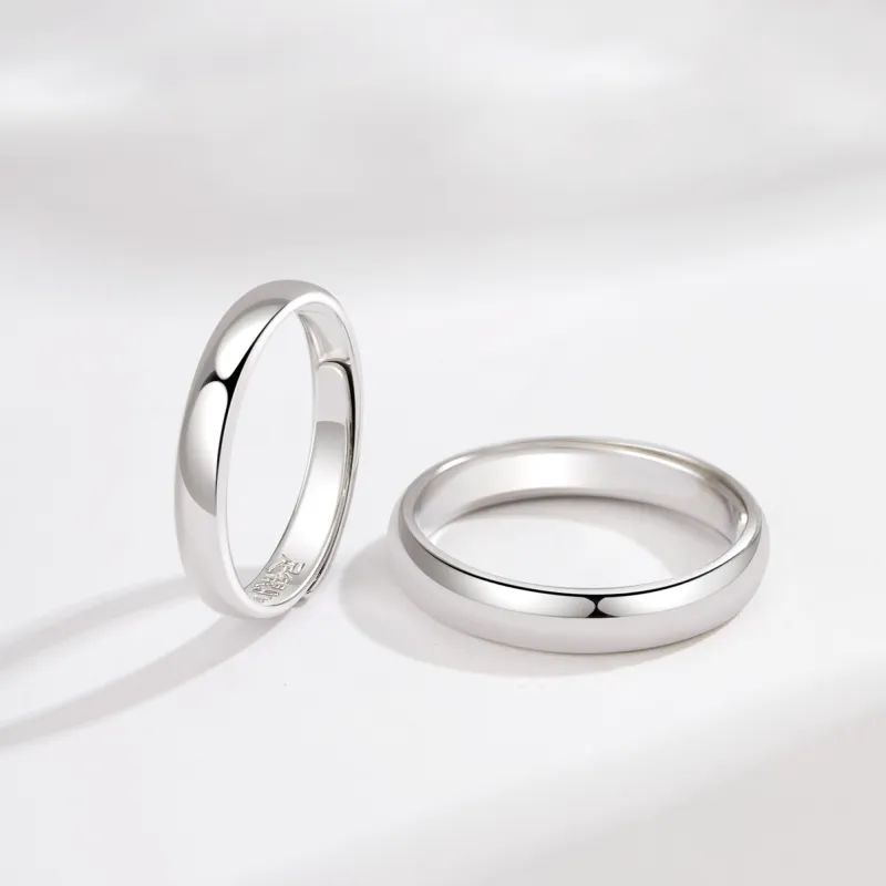 MOLADY 999 Fine Silver Rings Unisex-5
