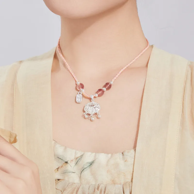 MOLADY S990 Silver Necklaces Women's-3