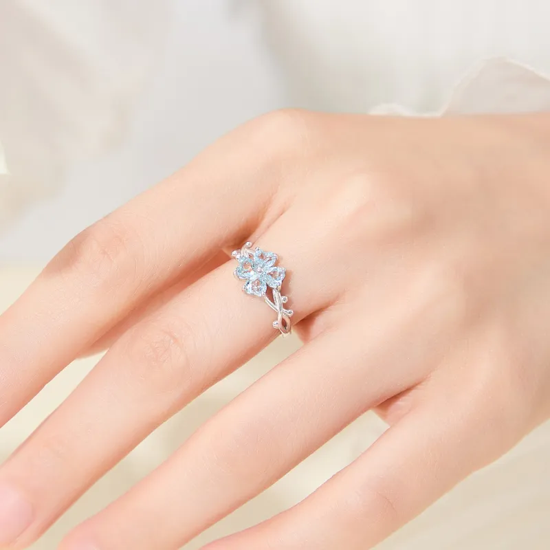 MOLADY S925 Silver Ring Girl Women's-10