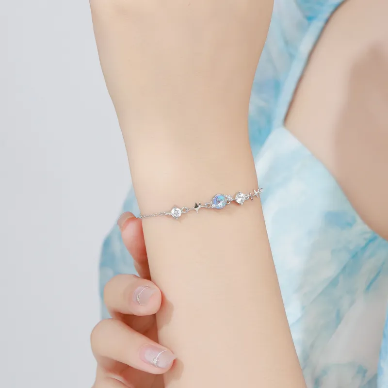 MOLADY S925 Silver Bracelets Women's-6