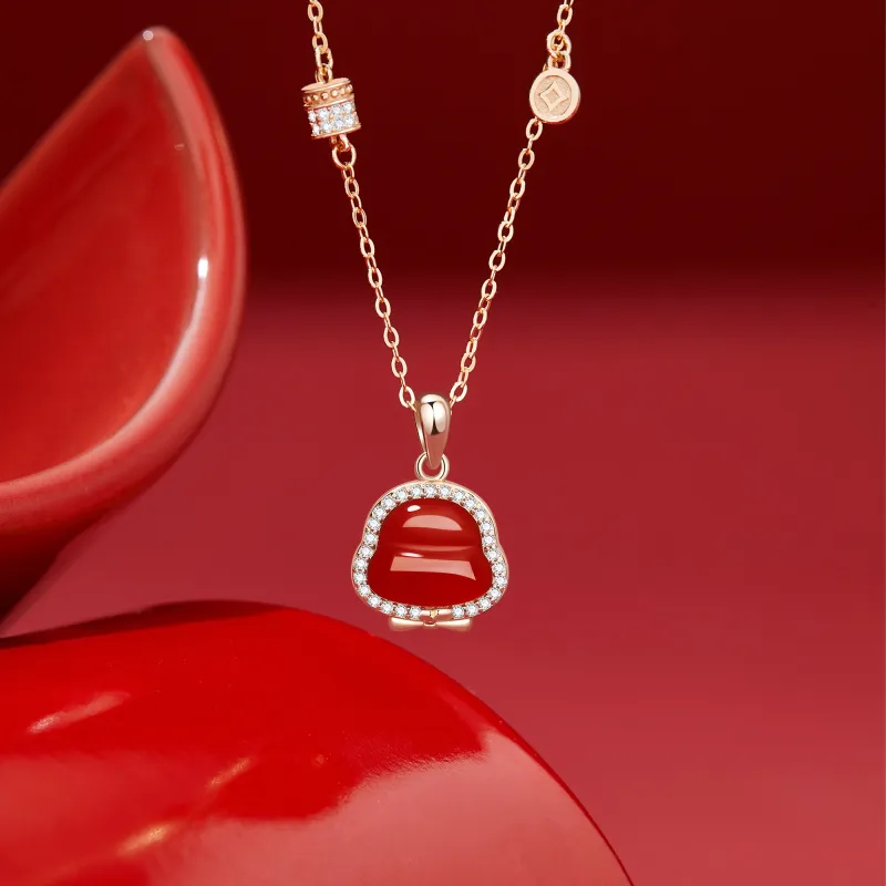 MOLADY Jade Necklaces Women's-5