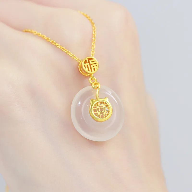 MOLADY Chalcedony Necklaces Women's-2