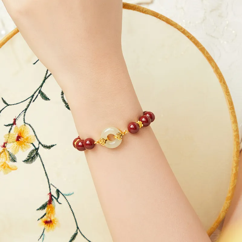 MOLADY Chalcedony Jade Bracelet For Women's Women's-4