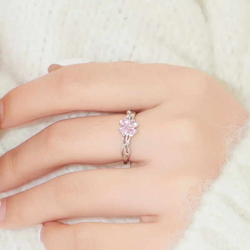 MOLADY S925 Silver Ring Girl Women's-13