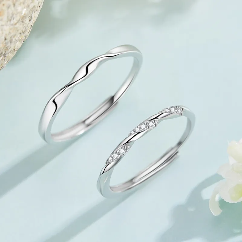 MOLADY 999 Fine Silver Rings Unisex-4