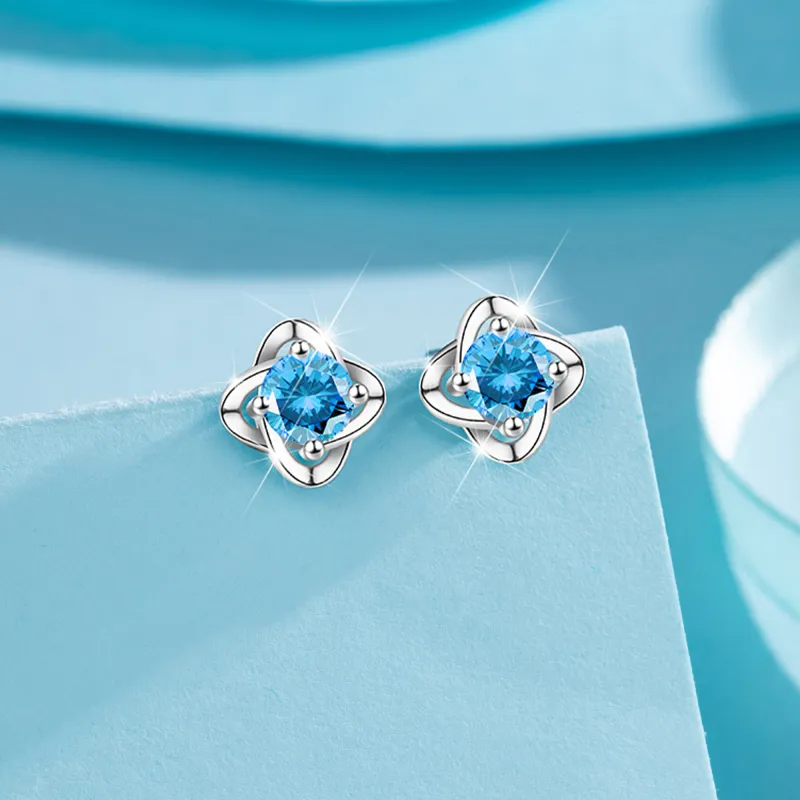 MOLADY 999 Fine Silver Stud Earrings Women's-11