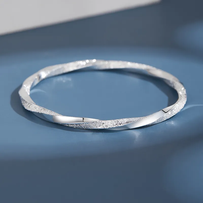 MOLADY 999 Fine Silver Bangles Women's-1