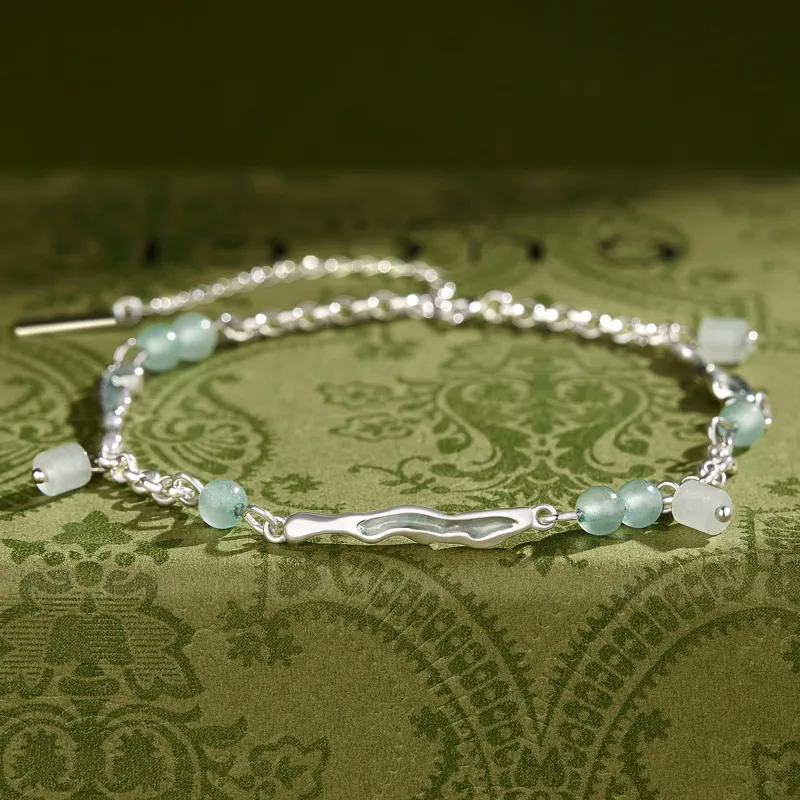 MOLADY S925 Silver Anklets Women's-1
