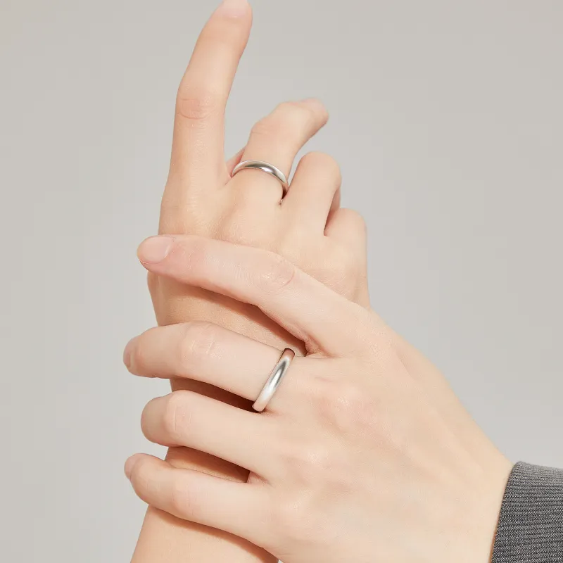 MOLADY 999 Fine Silver Rings Unisex-6