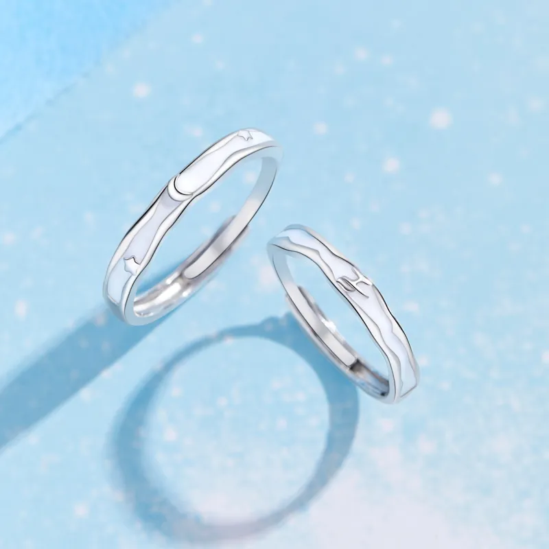 MOLADY 999 Fine Silver Rings Unisex-5