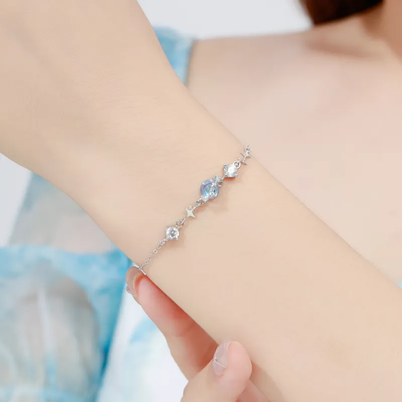 MOLADY S925 Silver Bracelets Women's-5