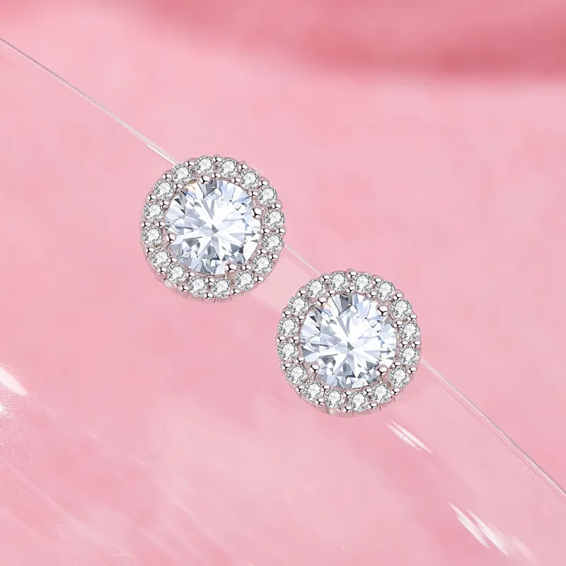 MOLADY 999 Fine Silver Stud Earrings Women's-3