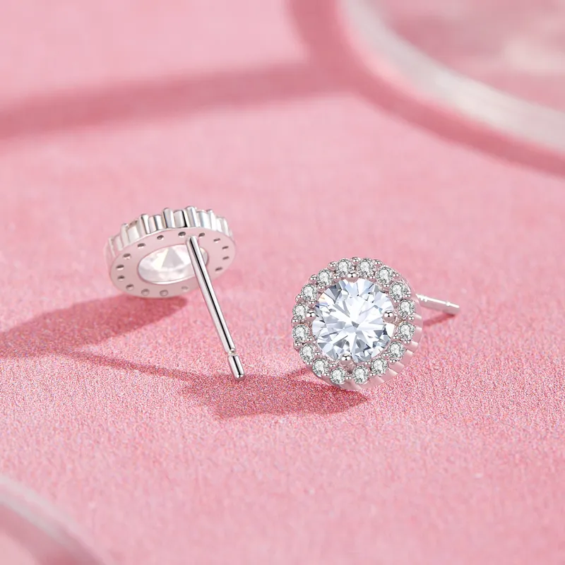 MOLADY 999 Fine Silver Stud Earrings Women's-5