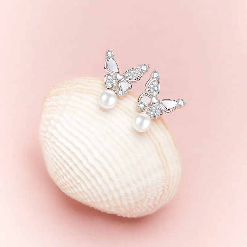 MOLADY S925 Silver Earrings Women's-5