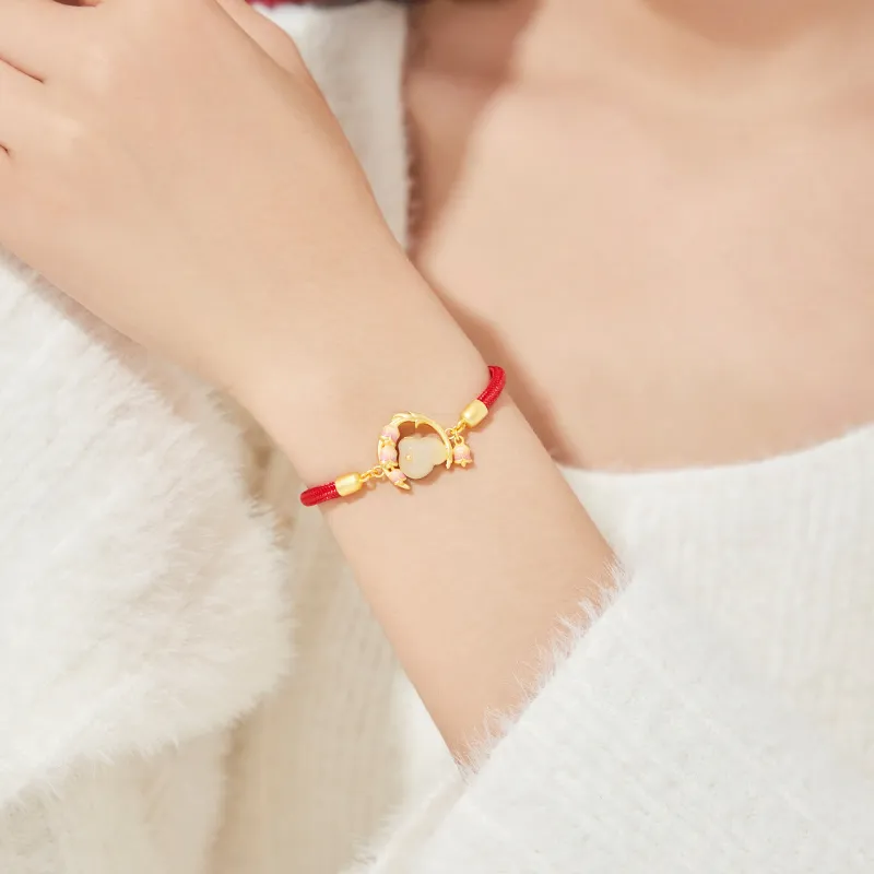 MOLADY Hetian Jade Bracelets Green Jade Women's-5