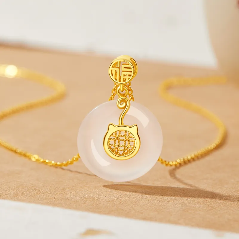 MOLADY Chalcedony Necklaces Women's-4