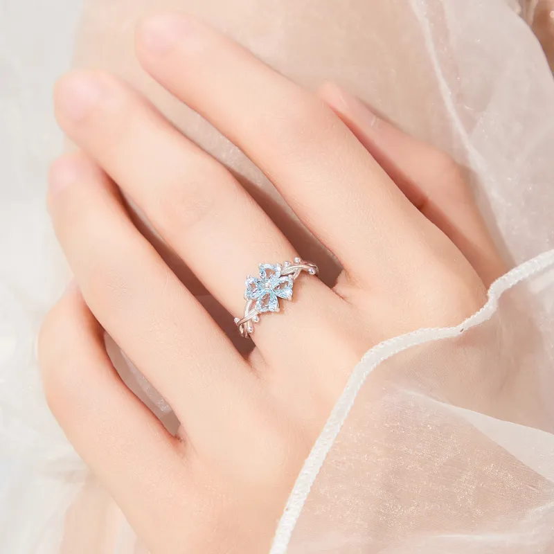 MOLADY S925 Silver Ring Girl Women's-8