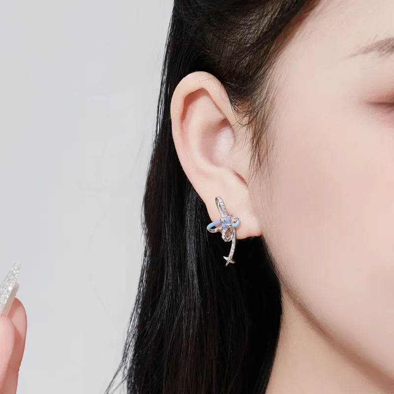MOLADY S925 Silver Earrings Women's-4