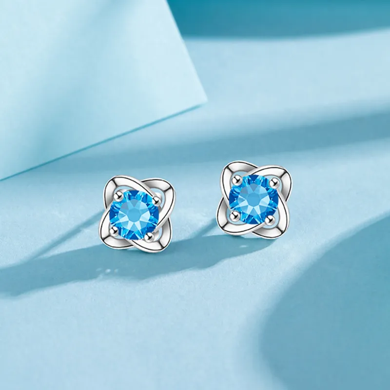 MOLADY 999 Fine Silver Stud Earrings Women's-9