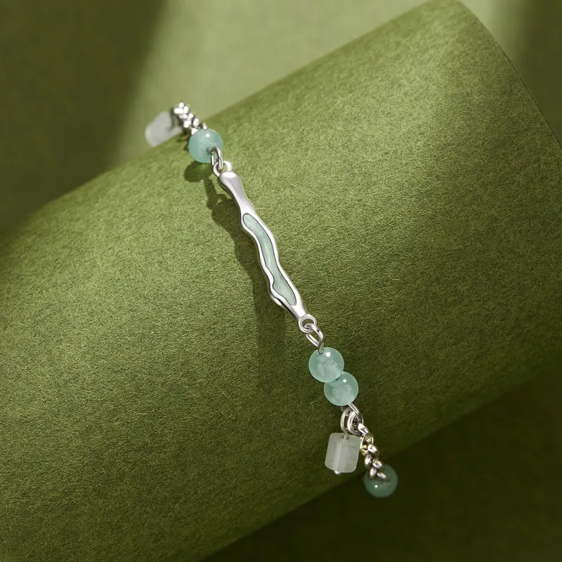 MOLADY S925 Silver Anklets Women's-2
