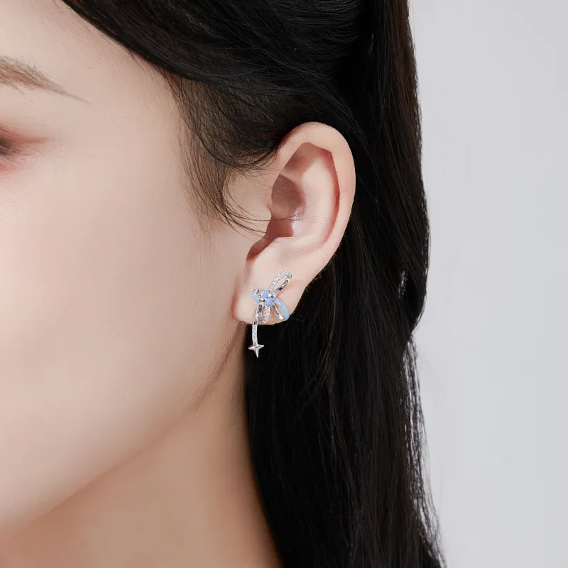 MOLADY S925 Silver Earrings Women's-2