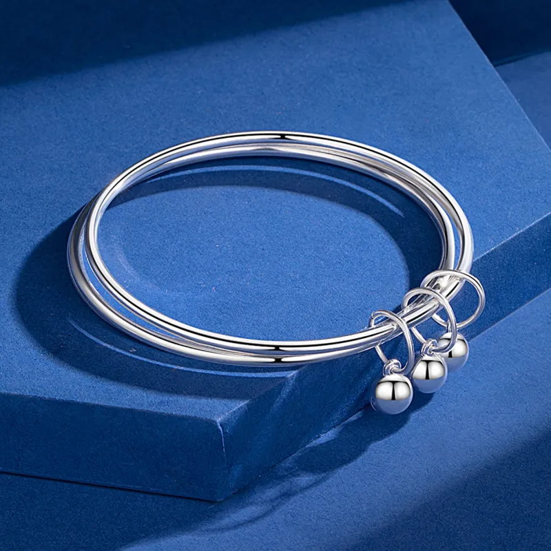 MOLADY 999 Fine Silver Sterling Silver Bracelets Women's-3