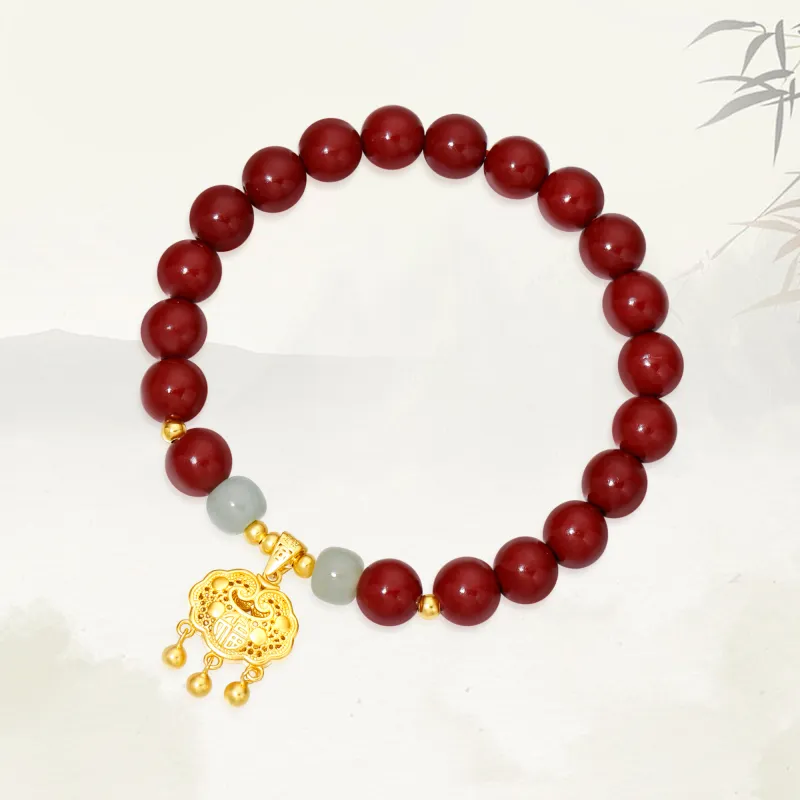 MOLADY Reconstructed Cinnabar Bracelets Women's-21