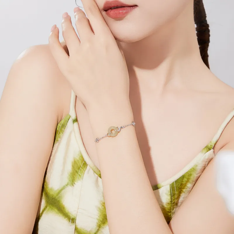 MOLADY Hetian Jade Bracelets Green Jade Women's-6
