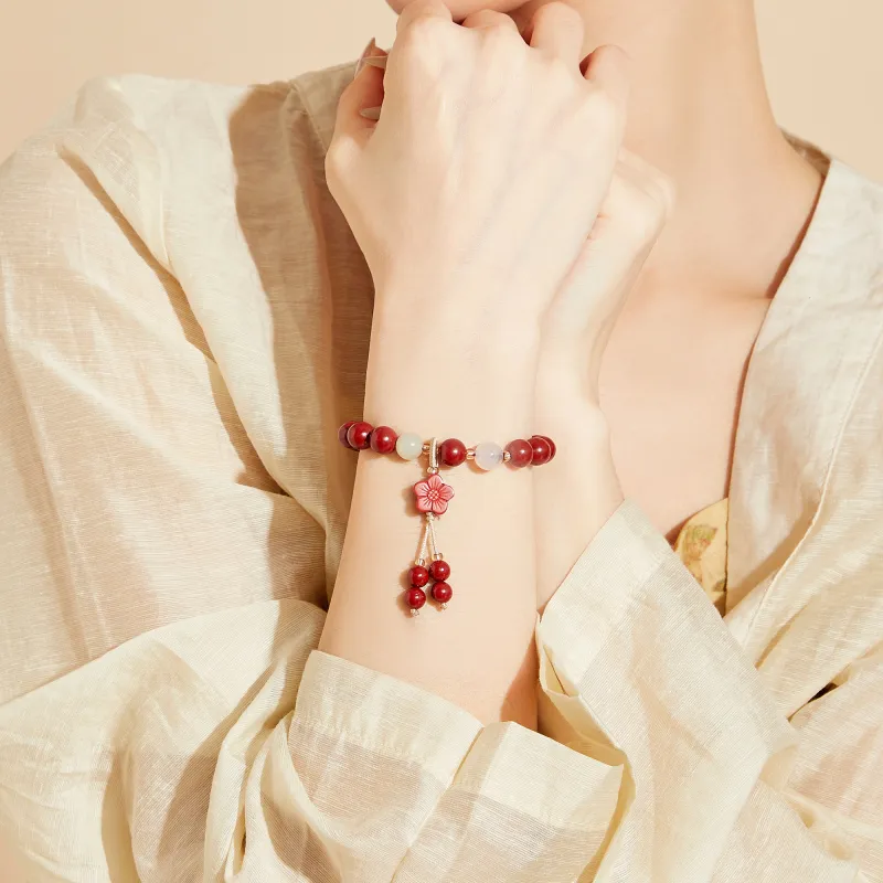 MOLADY Reconstructed Cinnabar Bracelets Women's-5