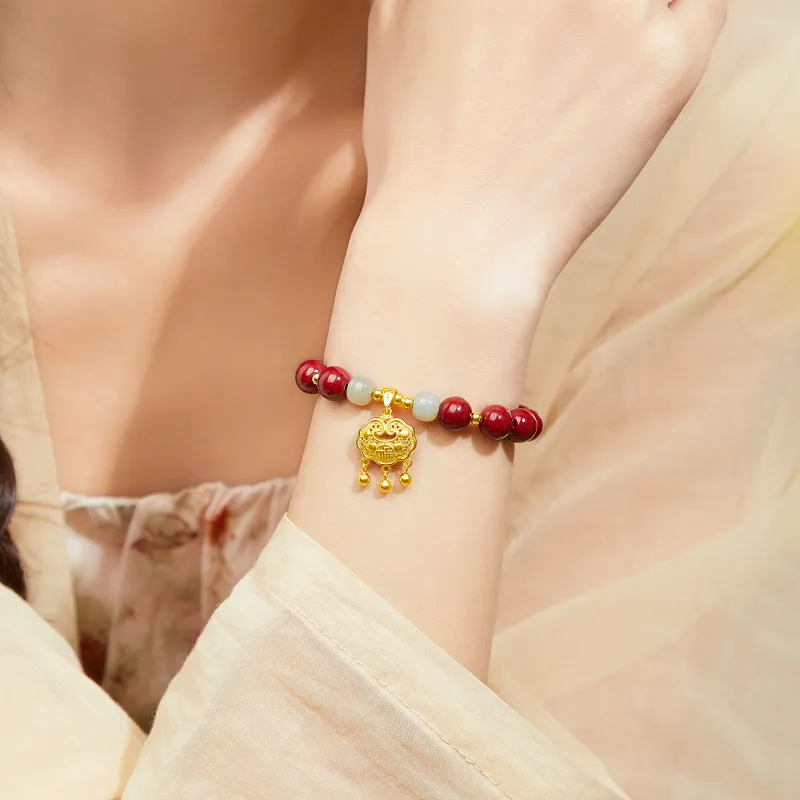 MOLADY Reconstructed Cinnabar Bracelets Women's-23