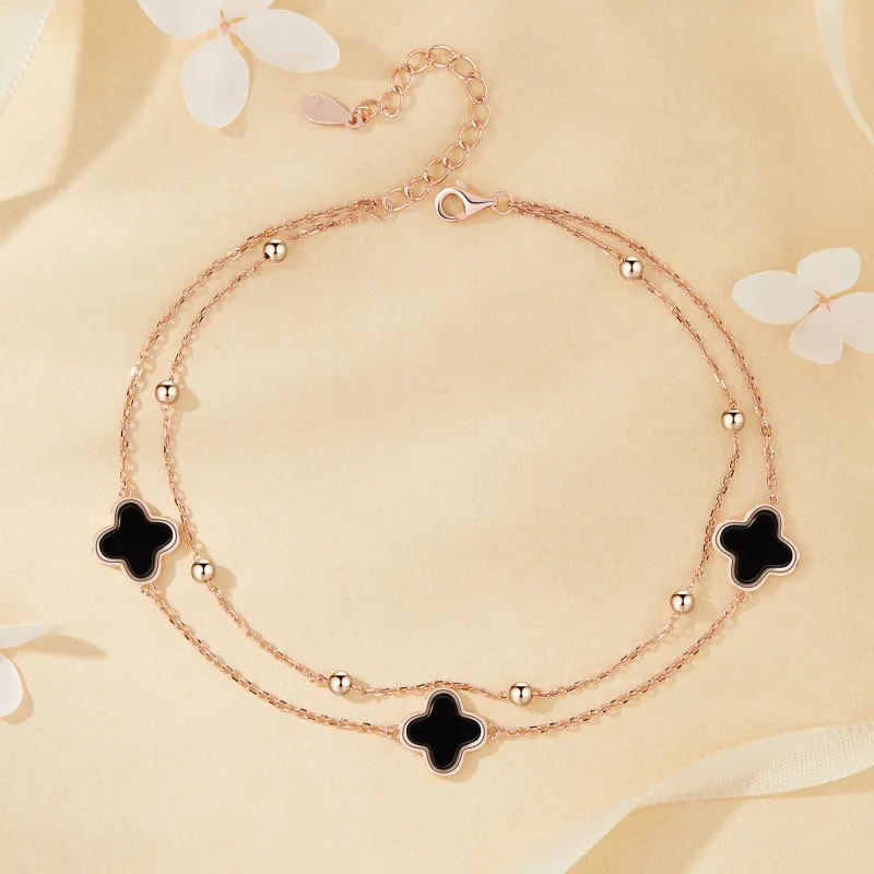 MOLADY S925 Silver Anklets Women's-3