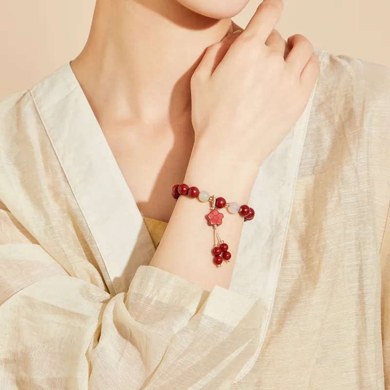 MOLADY Reconstructed Cinnabar Bracelets Women's-6
