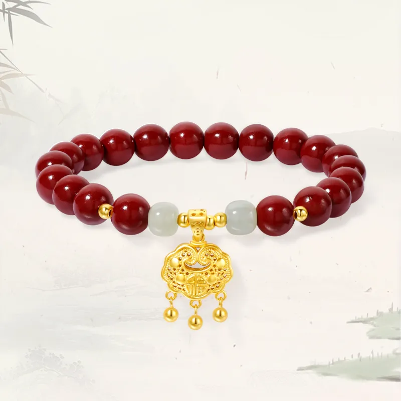 MOLADY Reconstructed Cinnabar Bracelets Women's-20