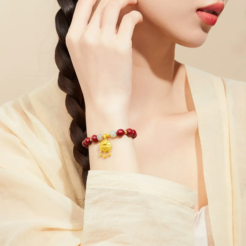 MOLADY Reconstructed Cinnabar Bracelets Women's-22