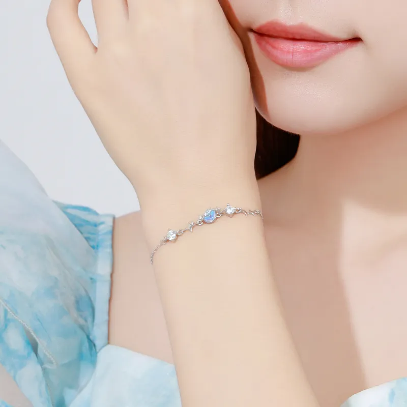 MOLADY S925 Silver Bracelets Women's-2