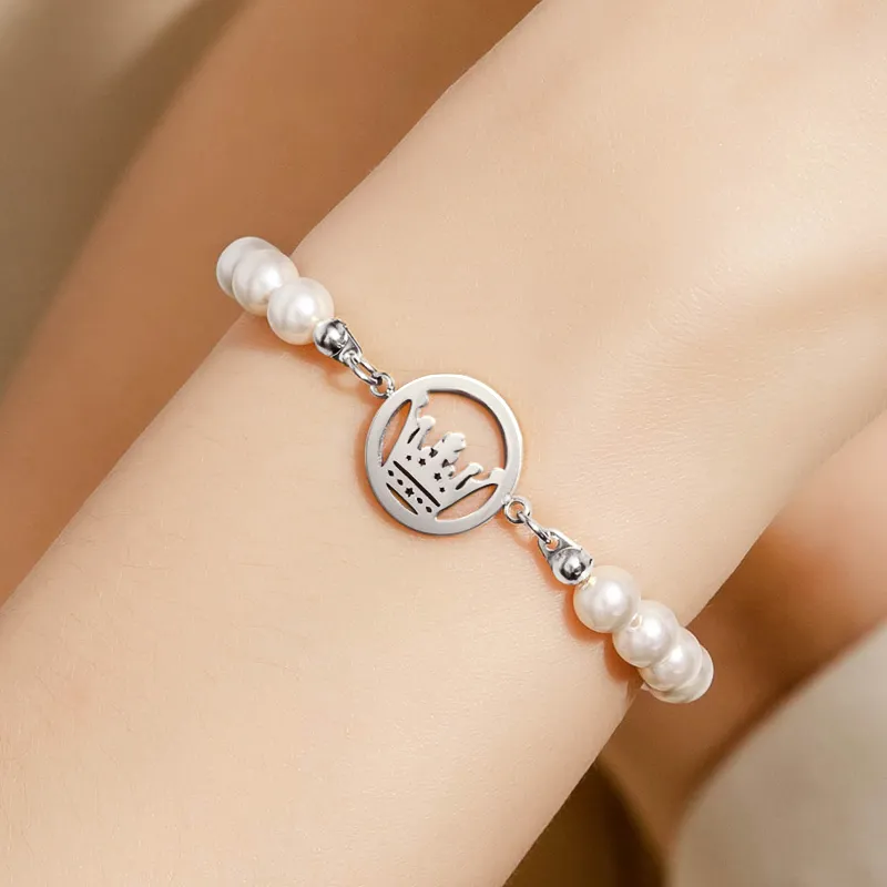 OLEVS Pearl, Stainless Steel Bracelets Women's Rose Gold OLS 003-9