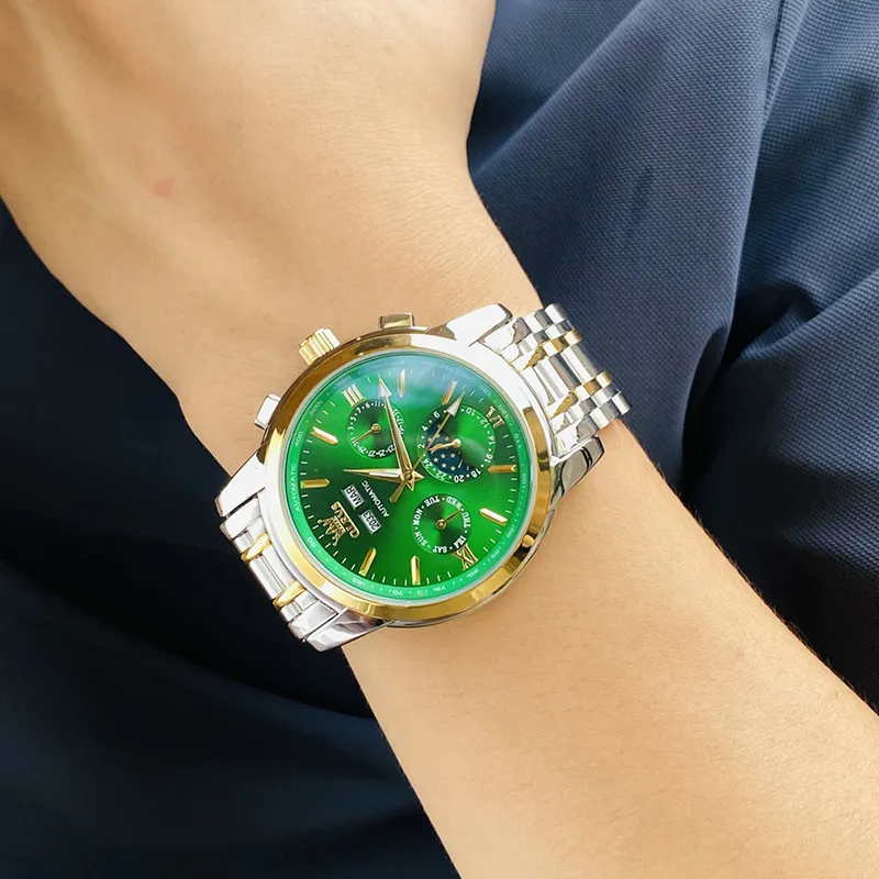 OLEVS Play The Cool Series Automatic Mechanical Movement Watch Men's Watches Blue Dial-27