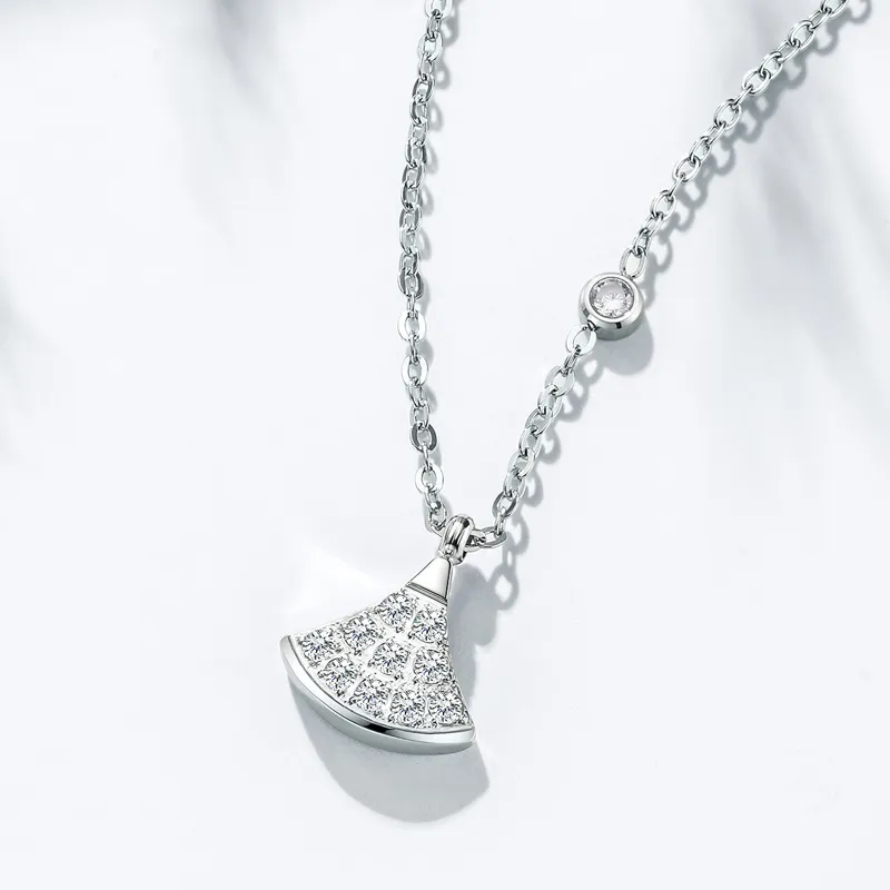OLEVS Stainless Steel Necklaces Women's Silver-1