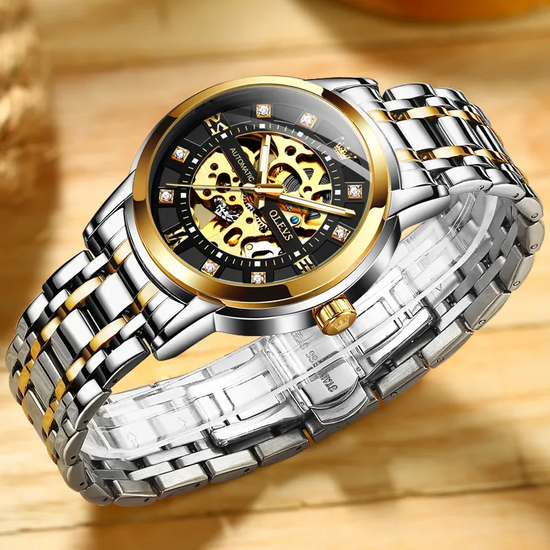 OLEVS Play The Cool Series Mechanical Movement Watch Men's Watches White Dial-7