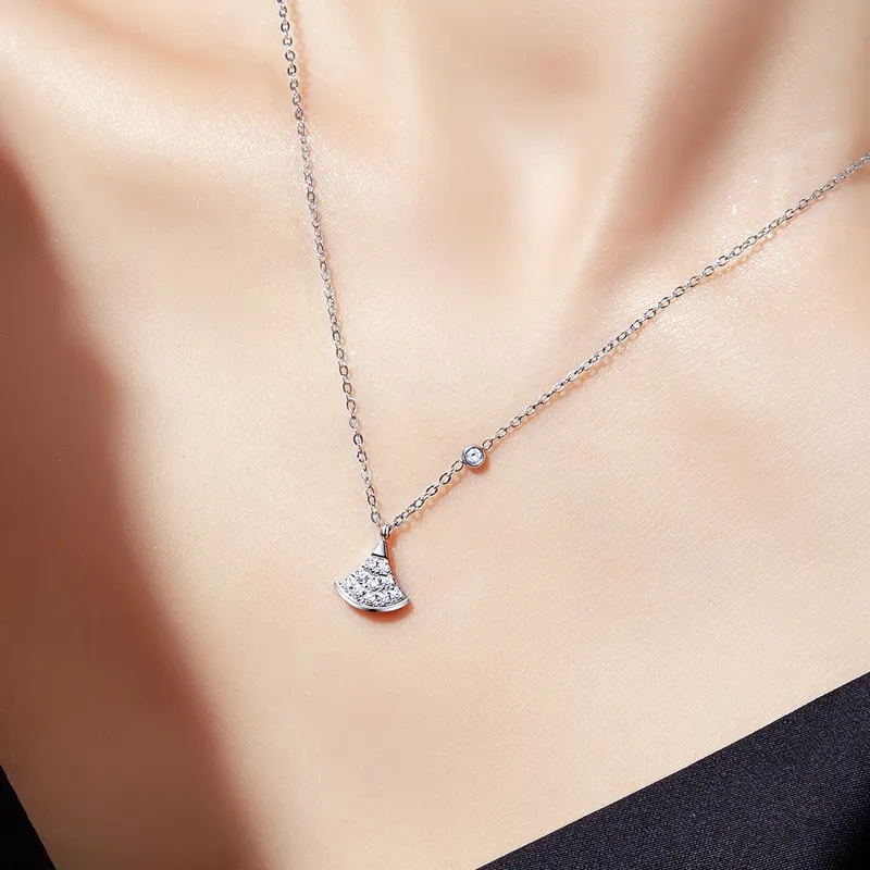 OLEVS Stainless Steel Necklaces Women's Silver-3