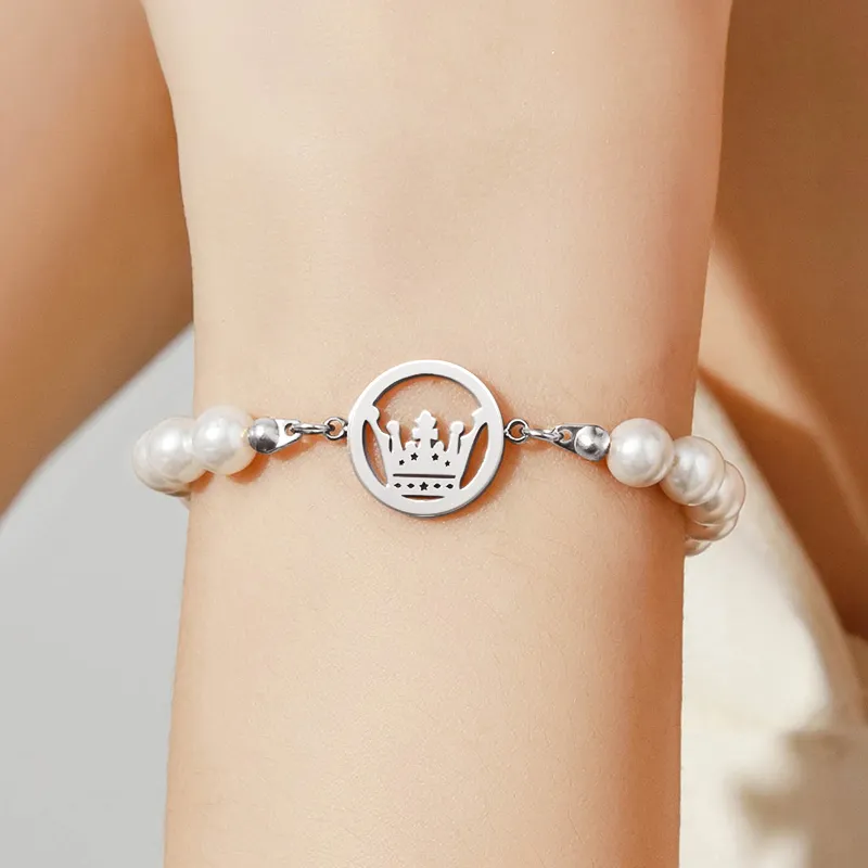 OLEVS Pearl, Stainless Steel Bracelets Women's Rose Gold OLS 003-8