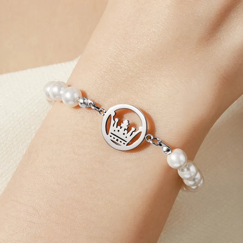 OLEVS Pearl, Stainless Steel Bracelets Women's Rose Gold OLS 003-7