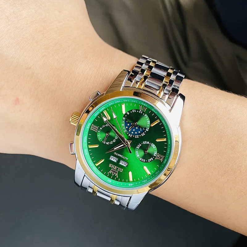 OLEVS Play The Cool Series Automatic Mechanical Movement Watch Men's Watches Blue Dial-28