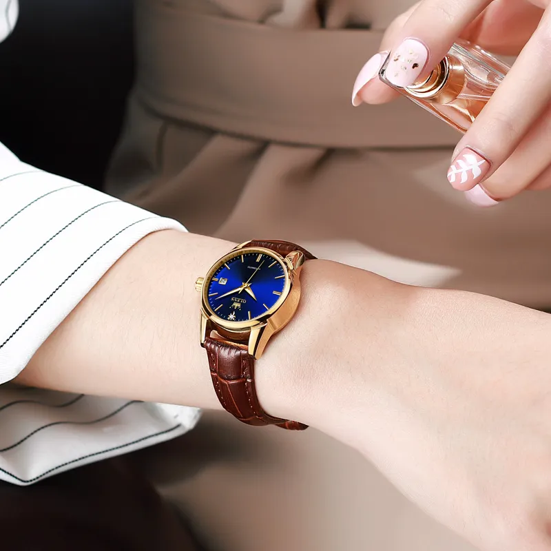 OLEVS Minimalist Series Mechanical Movement Watch Women's Watch White Dial-39