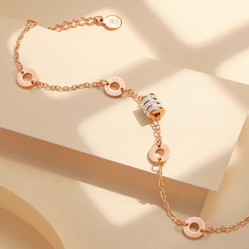 OLEVS Stainless Steel Bracelets Women's Rose Gold/Silver-1