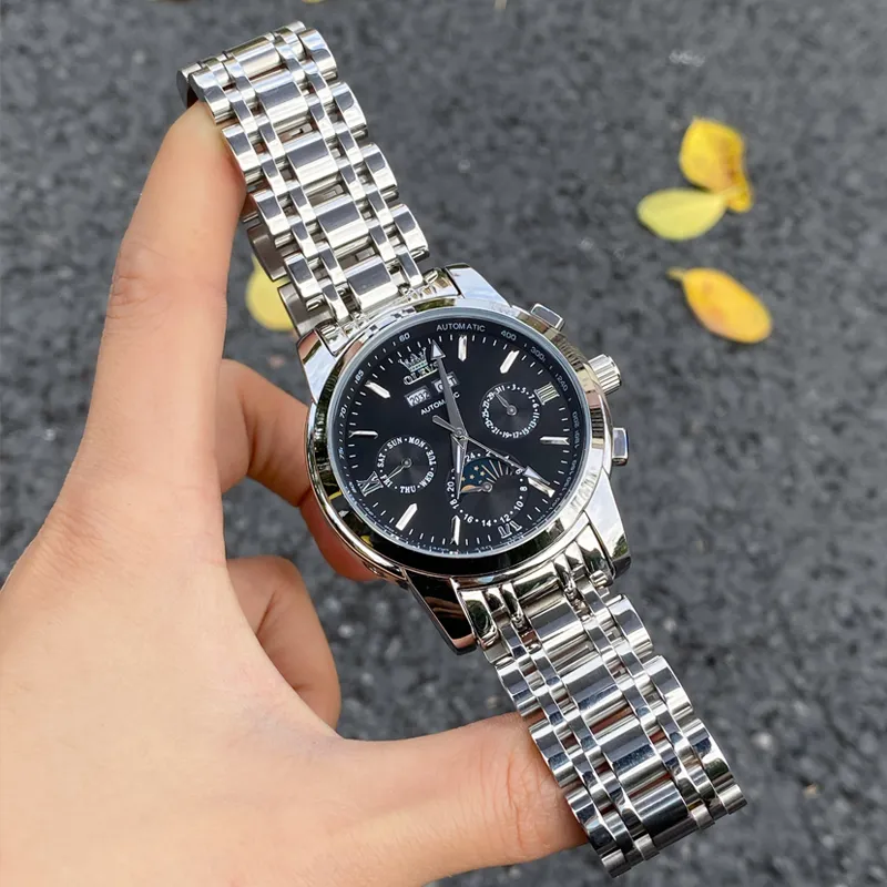OLEVS Play The Cool Series Automatic Mechanical Movement Watch Men's Watches Blue Dial-16