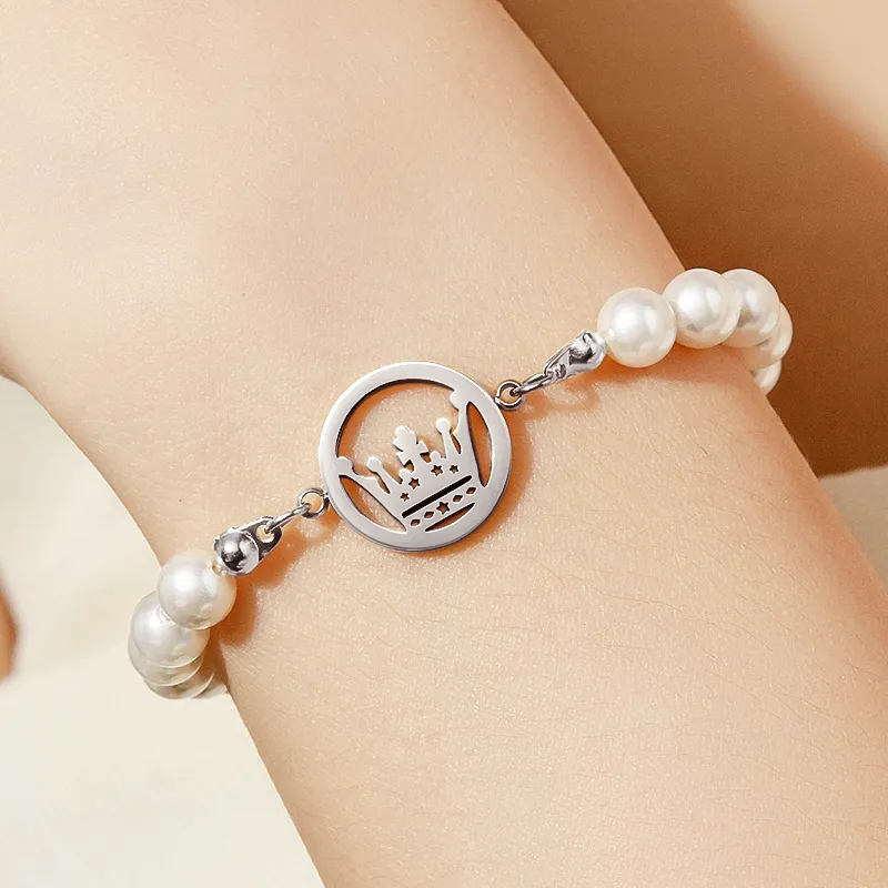 OLEVS Pearl, Stainless Steel Bracelets Women's Rose Gold OLS 003-6